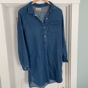 Madewell | Chambray Popover Shirt Dress | Sz M